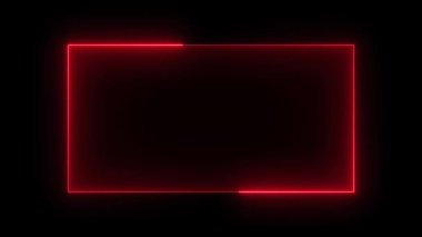 HUD, UI, GUI fütüristik kullanıcı dikdörtgen arayüz ekran animasyonu. Bilimkurgu Dikdörtgen Çerçeve Konsepti Fütürist HUD Arayüz Ekran Tasarımı. Metin çarpımı için kopyalama alanı olan dikdörtgen simge.