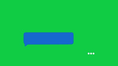 Şeffaf arka plandaki iki kişinin konuşma balonu sohbet yazışmaları alfa kanalı ile şeffaf arkaplan üzerinde animasyon açılır. Yazışmaları kopyalamak için alanı olan kabarcık 