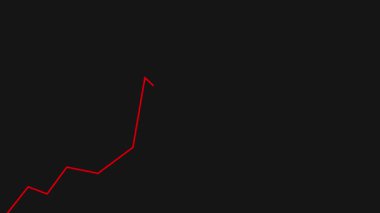 Yükselen çizgi grafiği. Başarılı büyüme eğilimi grafiği yükseliyor. Finansal veriler ve diyagramlar. Piyasa Toparlanma Konsepti. Şeffaf arkaplan üzerine parlayan borsa finans grafiği