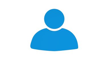 Şeffaf arkaplanda insan simgesi 3d animasyonu. Parlayan 3D kişi kullanıcı simgesi animasyonu imzaladı. Kullanıcı satırı simgesi, kullanıcı hesabına güvenli giriş. Profil imza kişisi canlandırması