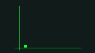 Soyut iş grafiği animasyonu pazarlama satışlarının kar artışını gösteren animasyon konsept animasyonu. İş Dünyası Finansal Büyüme İş Geliri ve Gelir Konsepti