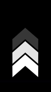 Arrow icon concept animation, arrows sign from bottom to top animation on black background. animation button with arrow flashing from bottom to top swipe of the arrow