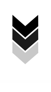 Arrow icon concept animation, arrows sign from top to  bottom animation on black background. animation button with arrow flashing from top to  bottom swipe of the arrow