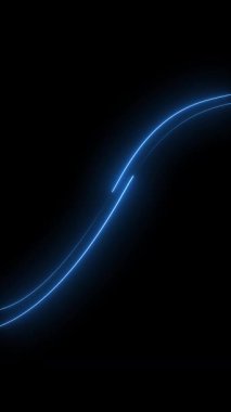 Abstract colorful neon lights animated on a black background. Movement of neon diagonal lines. glowing neon light stripes animation