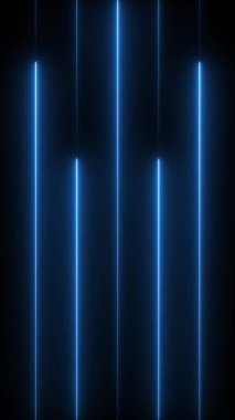 Glowing neon lines animation moving from bottom to top vertically. abstract flying in futuristic corridor colorful laser neon lines with triangles, seamless loop 