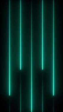 Glowing neon lines animation moving from top to bottom vertically. abstract flying in futuristic corridor colorful laser neon lines with triangles, seamless loop 
