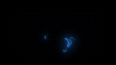 Italy map animation, Glowing neon Italy map animation background. country territory outline animation. 3d Digital country outline for geography
