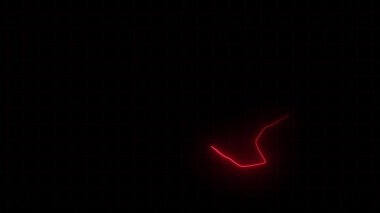 Belgium map animation, Glowing neon Belgium map animation background. country territory outline animation. Digital country outline icon for geography