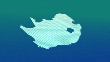 South Africa map animation, Glowing neon South Africa map animation background. country territory outline animation. Digital country outline icon for geography
