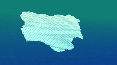 Nigeria map animation, Glowing neon Nigeria map animation background. country territory outline animation. Digital country outline icon for geography