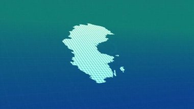 Sweden map animation, Glowing neon Sweden map animation background. country territory outline animation. Digital country outline icon for geography