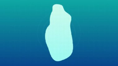 Romania map animation, Glowing neon Romania map animation background. country territory outline animation. Digital country outline icon for geography