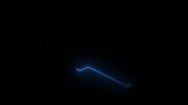 Libya map animation, Glowing neon Libya map animation background. country territory outline animation. Digital country outline icon for geography