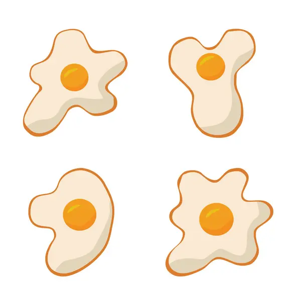 Beyaz arka planda yumurta, elle çizilmiş. vektör.