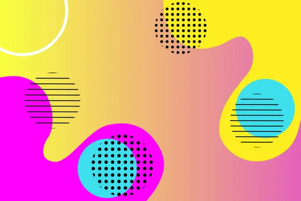 El çizimi daireleri olan soyut renkli bir arka plan. vektör