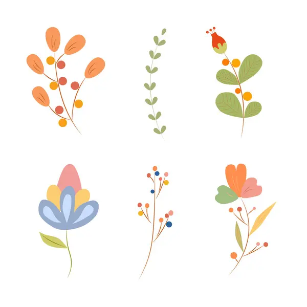 Soyut renkli çiçek arkaplanının vektör çizimi.