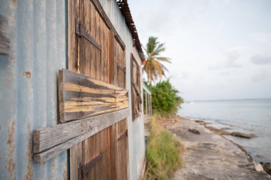 Vue de la plage aux Antilles - Guadeloupe 