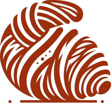 Kruvasan - vektör illüstrasyonu biçimlendirildi