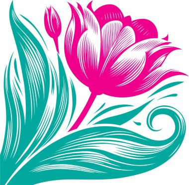 Lale vektör biçiminde biçimlendirildi