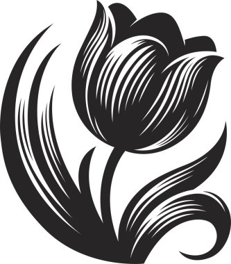 Bir çiçeğin vektör illüstrasyonu