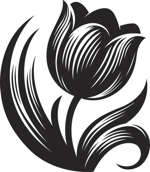 Bir çiçeğin vektör illüstrasyonu