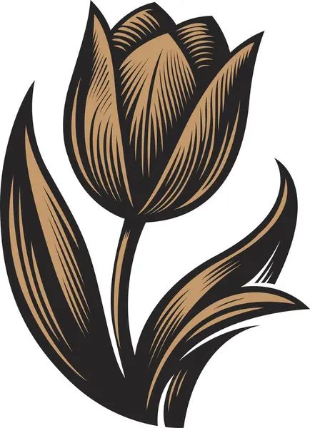 Bir çiçeğin vektör illüstrasyonu