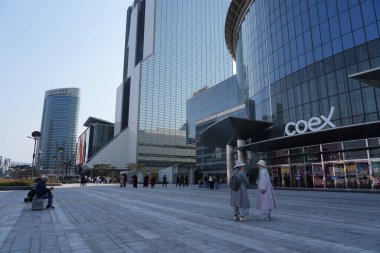 Seul, Güney Kore - 6 Nisan 2025: COEX, Gangnam. Yüksek kalite fotoğraf