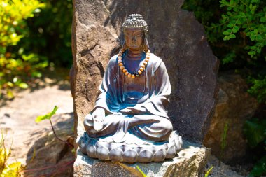 Songmal-ri, Icheon-si, Gyeonggi-do, Güney Kore - 6 Haziran 2025: Mini Buddha heykeli. Yüksek kalite fotoğraf 