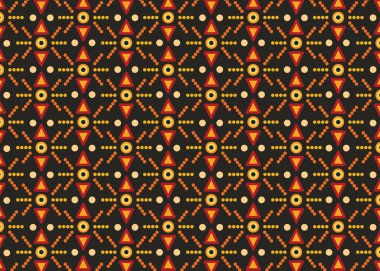 Canlı Aborjin Noktası ve Üçgen Motifi