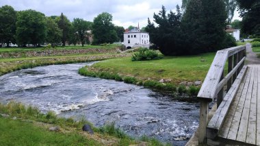 Parktaki eski şehrin güzel manzarası