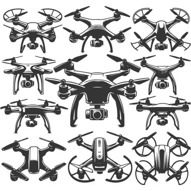 vektör set dronun