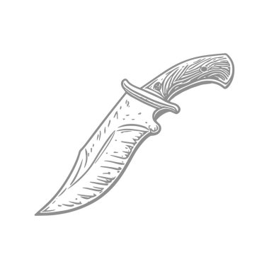 çizgi film doodle hançer, vektör çizim