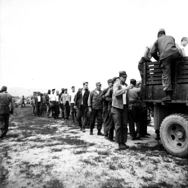 Quarry equipment Anyang WPC   photos  by Company photographer US Army 809th Engineers Anyang Korea 1952/53 clipart