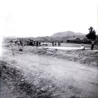 US Army Corps of Engineers, 809th Searchlight group in Anyang, Korea 1952-1953, including what would be considered now, abuse of some women from the village. Airport construction and building construction. Capt'n Claxton Ray in command. clipart