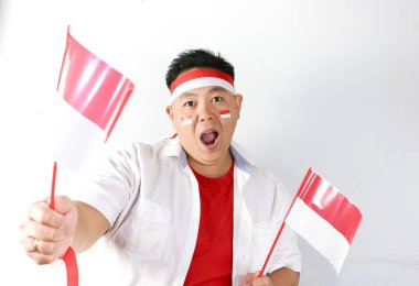 Endonezya bağımsızlık günü kutlaması. Mutlu Endonezya Bağımsızlık Günü.