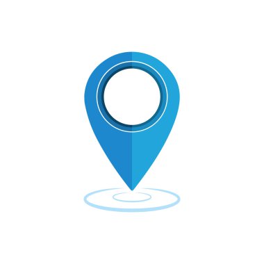 Konum simgesi. Harita yeri işaretleyicisi. Konum simgesi. Harita işaretleyici simgesi seti. GPS konum sembolü koleksiyonu. Düz biçim - stok vektörü.