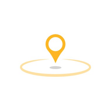 Konum haritası imleç simgesi. Harita işaretçileri düz stil, konum pin satırı simgesi, navigasyon işareti