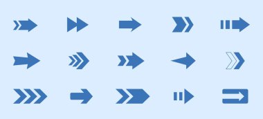 Ok simgesi paketi. Ok kümesi koleksiyonu