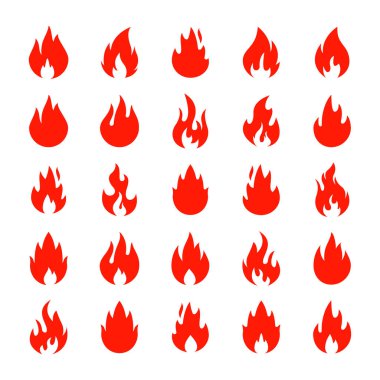 Ateş alevi simgeleri bohça, Alev Alevi Sembolü, Soyut Ateş Simgesi,