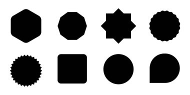 Fiyat etiketi ayarlandı. Etiketler Etiketler Kurdele vektörünü etiketler