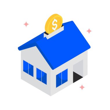 Simge Doldurulmuş Gerçek Devlet Ödeme Vektörü. Eps 10 Dosyası 