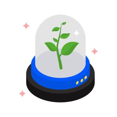 Palt Conservation Isometric Doldurulmuş biçim simgesi. Eps 10 Dosyası