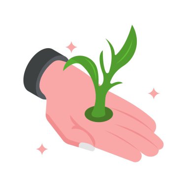 Çevre dostu Isometric Doldurulmuş biçim simgesi. Eps 10 Dosyası