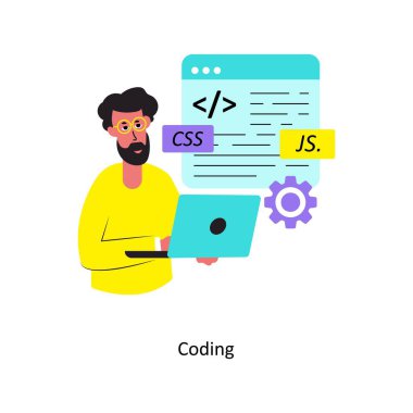 Olay Yönetimi Konsepti vektör çizimi. Beyaz Arkaplanda izole edilmiş. 