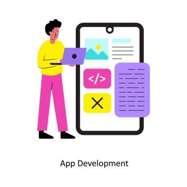 İş Liderliği kavramı vektör çizimi. Beyaz Arkaplanda izole edilmiş. 