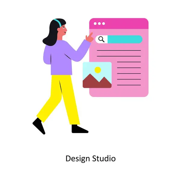 Ekoloji ortamı konsept vektör çizimi. Beyaz Arkaplanda izole edilmiş. 