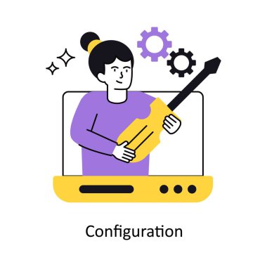 Konsept vektör çizimi. Beyaz Arkaplanda izole edilmiş.