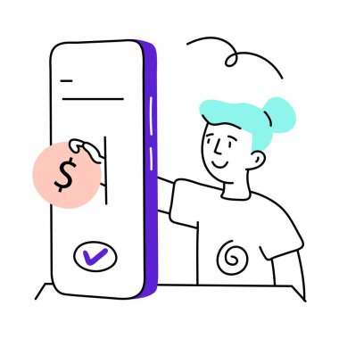 Dijital Nakit vektörü en az illüstrasyonla renklendirilmiş. EPS 10 dosyası