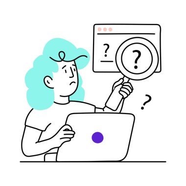 Web sitesi vektör çizimi aranıyor