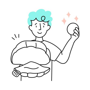 Kabuk Taşı Vektörü stili illüstrasyonu.